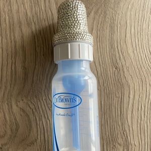 Baby Bottle Handmade Rhinestones Glass Crystals Bling